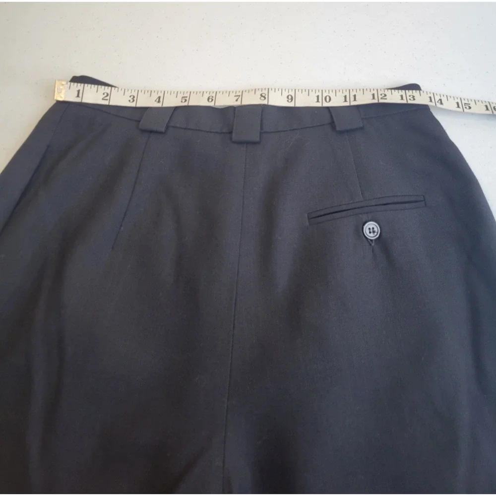 Vintage J. H. Collectibles Black Chino Lined Pleated Shorts 80s 90s‎ Women's 10P